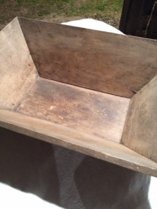 Wooden dough trough. Lovely patina and great condition.